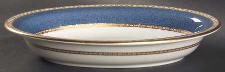 Ulander Powder Blue 10" Oval Vegetable Bowl