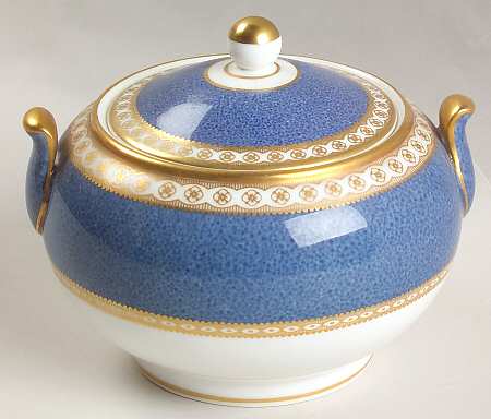 Ulander Powder Blue 146 Shape Sugar Bowl & Lid