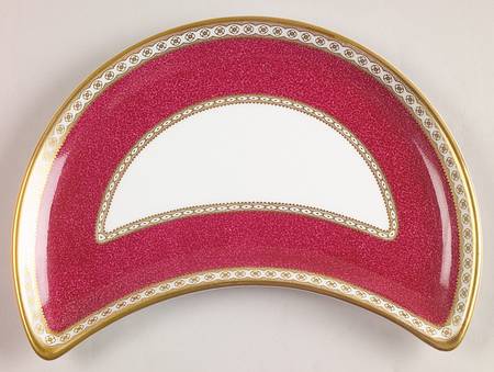 Ulander Powder Ruby Crescent Salad Plate
