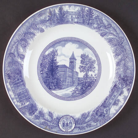 University of Maine Blue Dinner Plate by Wedgwood