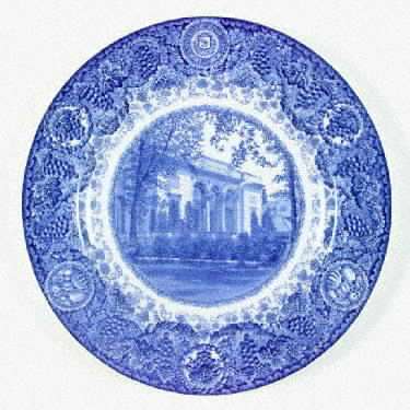 University of Michigan Blue Dinner Plate by Wedgwood