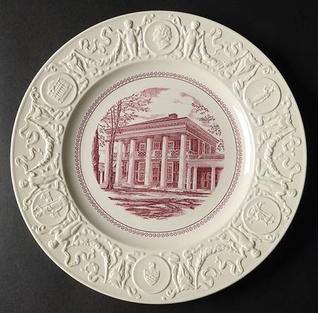University of Virginia Pink Dinner Plate by Wedgwood