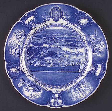 United States Naval Academy Blue (Scallop) by Wedgwood