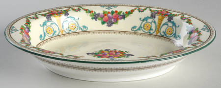 Ventnor (Ivory Body) 9" Oval Vegetable Bowl