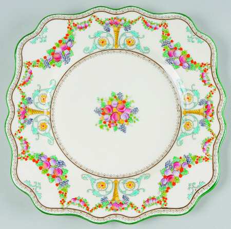 Ventnor (Ivory Body) Square Salad Plate