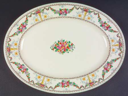 Ventnor (Ivory Body) 15" Oval Serving Platter