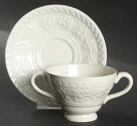 Wellesley Footed Bouillon Cup & Saucer
