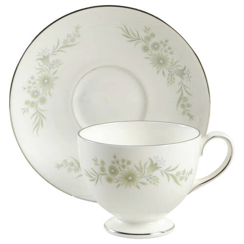 Westbury Leigh Shape Footed Cup & Saucer Set