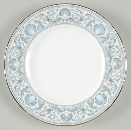 White Dolphins Bread & Butter Plate