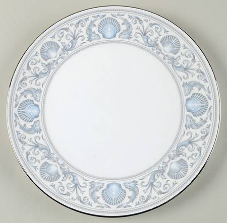 White Dolphins Cake Plate