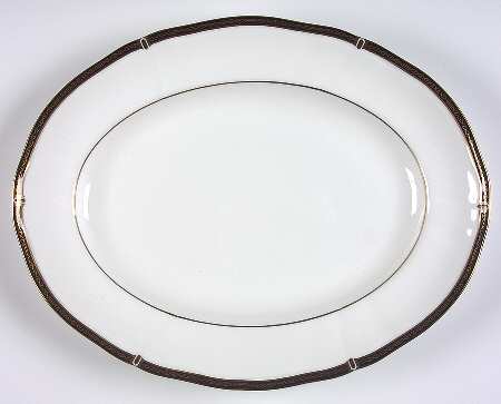 Windsor Black 13" Oval Serving Platter