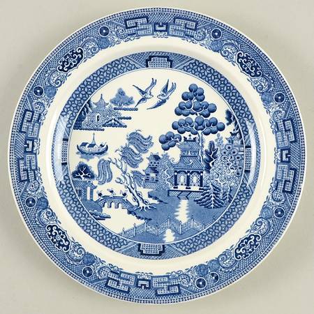 Willow Blue (Older, Smooth) Salad Plate