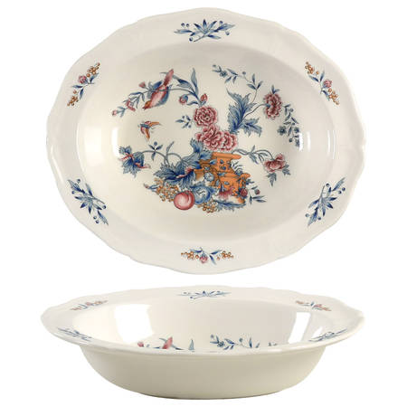 Williamsburg Potpourri 9" Oval Vegetable Bowl