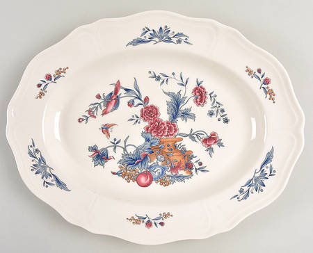 Williamsburg Potpourri 14" Oval Serving Platter