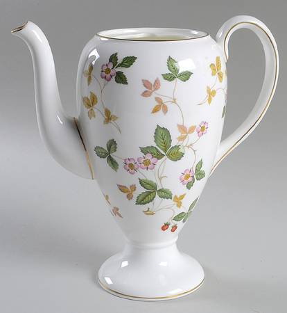 Wild Strawberry (Bone & Oven To Table) Coffee Pot No Lid