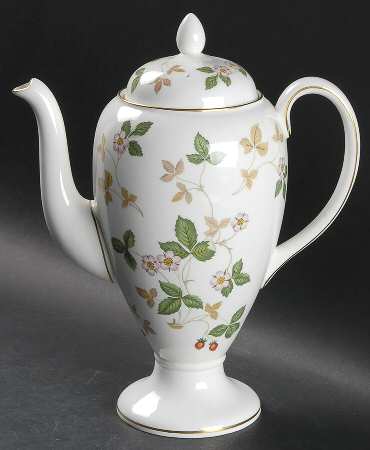 Wild Strawberry (Bone & Oven To Table) Coffee Pot & Lid