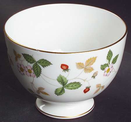 Wild Strawberry (Bone & Oven To Table) Open Sugar Bowl