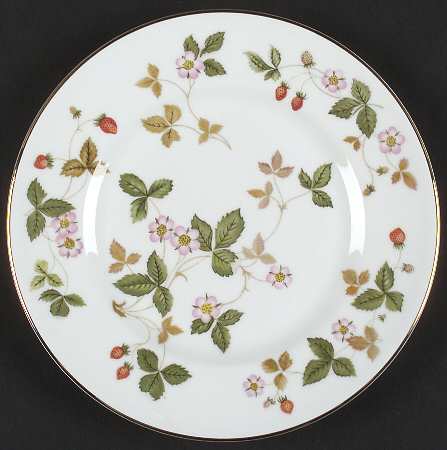 Wild Strawberry (Bone & Oven To Table) Dessert/Pie Plate