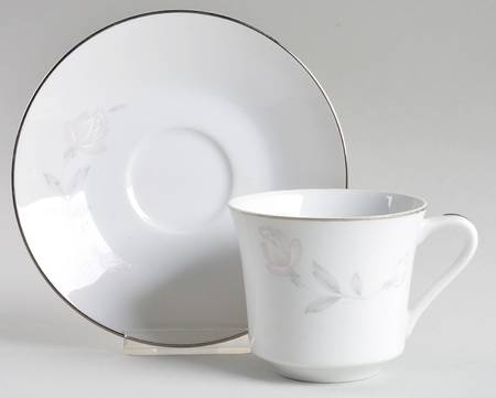 Twosome Flat Cup & Saucer Set by Wyndham