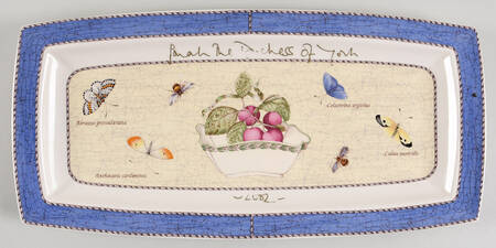Sarah's Garden 2002 Signed Rectangular Dish