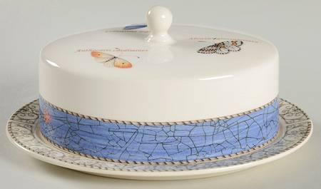 Sarah's Garden Oval Covered Butter by Wedgwood