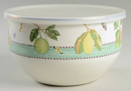 Sarah's Garden 7 3/4" Metal Bowl W/Plastic Lid by Wedgwood