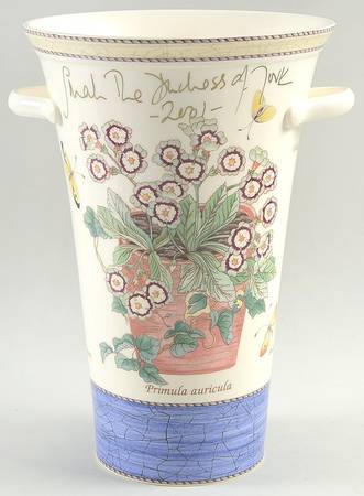 Sarah's Garden 2001 Signed 10" Vase