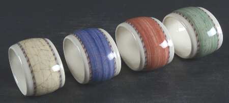 Sarah's Garden Napkin Ring - Set of 4