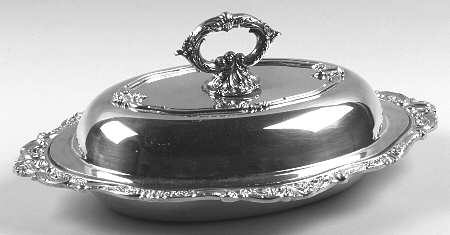 Baroque (Silverplate, Hollowware, Older) Double Vegetable Bowl