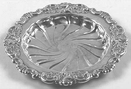 Baroque (Silverplate, Hollowware, Older) Silverplate Coaster