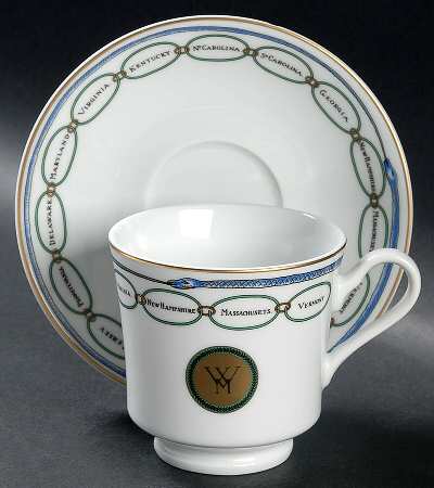 The White House Collection Footed Cup & Saucer Set