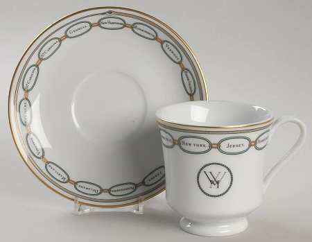 The White House Collection Footed Cup & Saucer