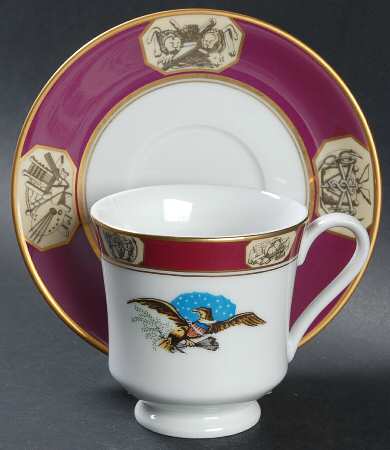 The White House Collection Footed Cup & Saucer Set