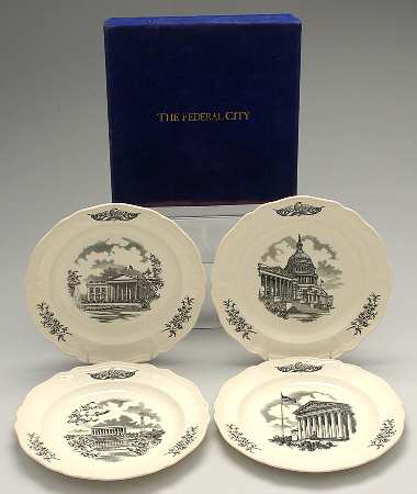 The Federal City Dinner Plate - Set of 4 Boxed