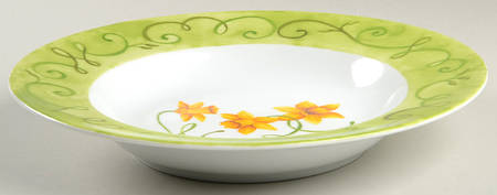 Lyrical Blooms 12" Individual Pasta Bowl