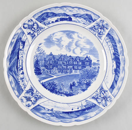 Mercersburg Academy Blue Dinner Plate