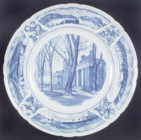 Mercersburg Academy Blue Dinner Plate