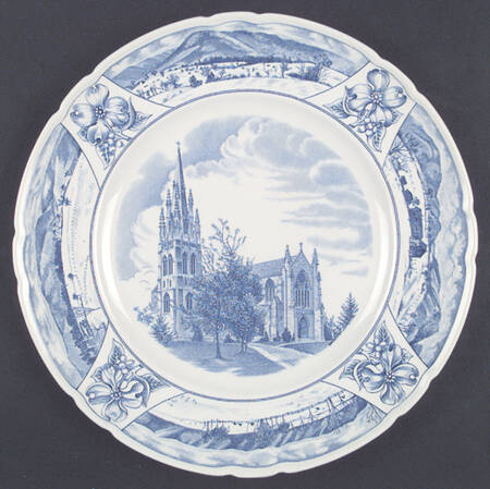 Mercersburg Academy Blue Dinner Plate