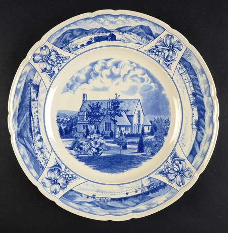 Mercersburg Academy Blue Dinner Plate