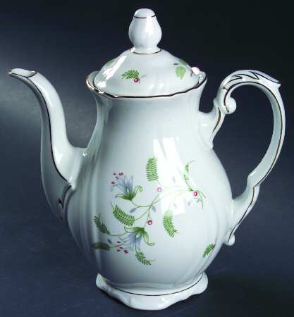 B. Fern (Swirl Rim) Coffee Pot & Lid