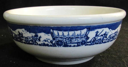 Pioneer Trails Blue Coupe Cereal Bowl