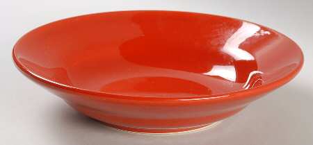 Lifestyle Red Rim Soup Bowl