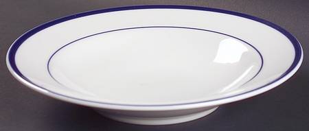 Brasserie Blue Large Rim Soup Bowl
