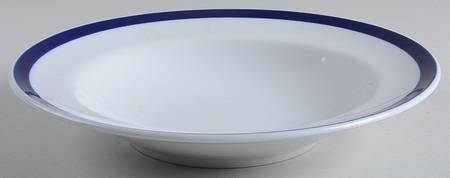 Brasserie Blue Large Rim Soup Bowl