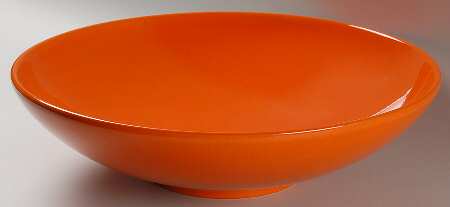 Fun Factory Freestyle Orange (Germany) Low Fruit/Pasta Bowl by Waechtersbach