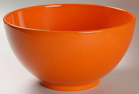 Fun Factory Freestyle Orange (Germany) 9" Round Vegetable Bowl