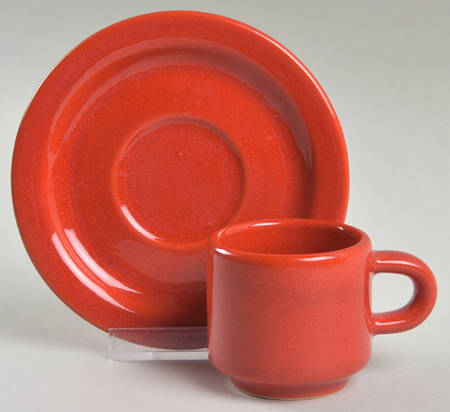 Fun Factory Freestyle Red-Cherry (Germany) Espresso Cup and Saucer Set