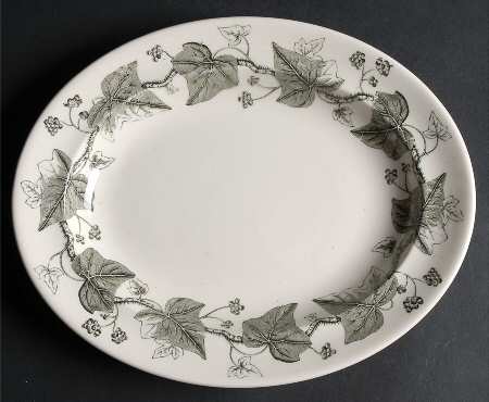 Napoleon Ivy Black 10" Oval Serving Platter