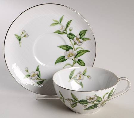 Ceylon Flat Cup & Saucer Set