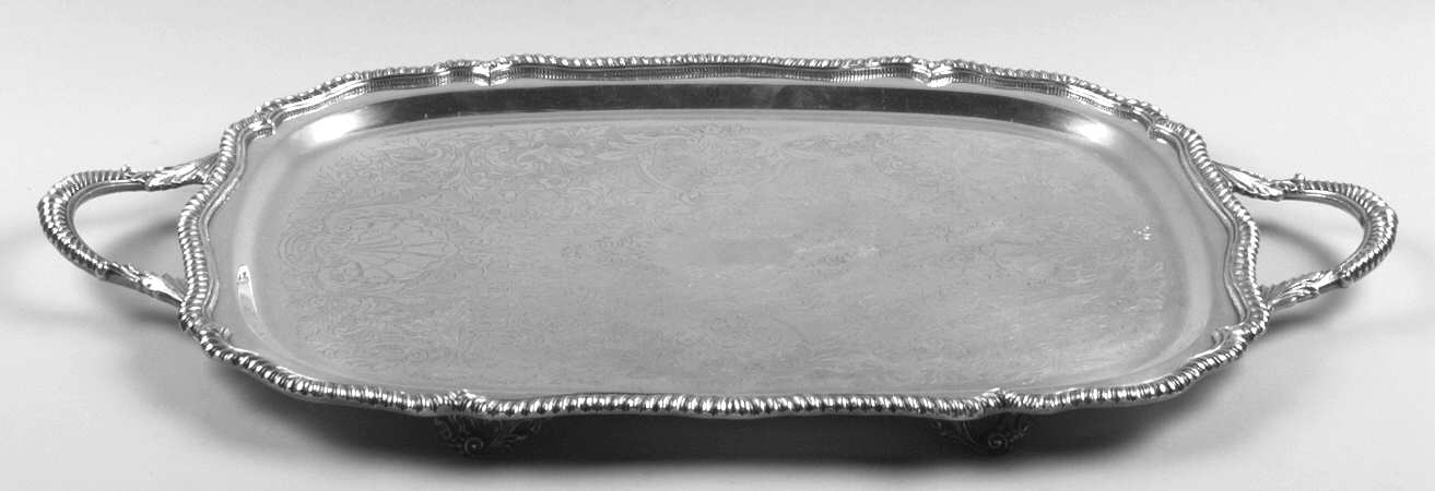 Kings Court (Silverplate, Hollowware) Medium Silverplate Waiter Tray